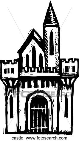Castle View Large Clip Art Graphic Clipart - Castle. Fotosearch