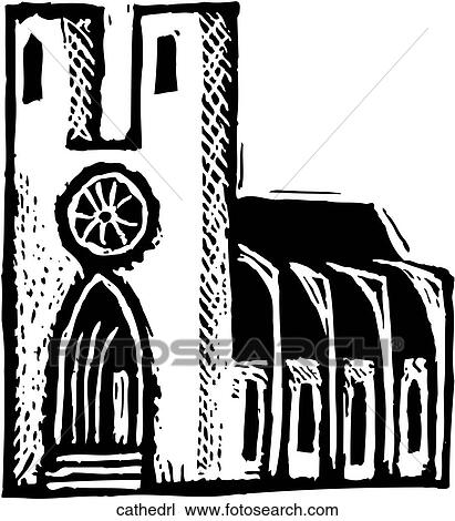 Clipart - Cathedral. Fotosearch