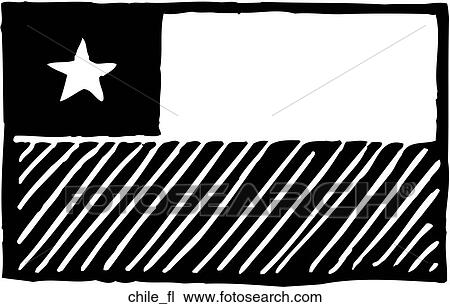Chile Flag View Large Clip Art Graphic Clipart - Chile Flag. Fotosearch