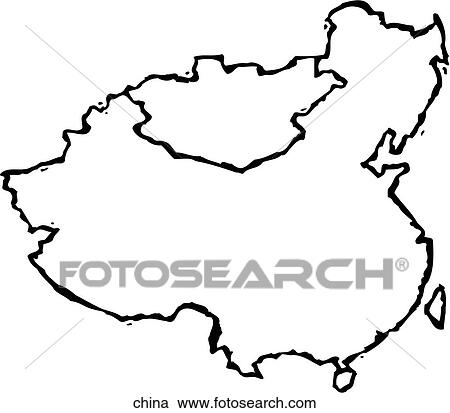 China View Large Clip Art Graphic Clipart - China. Fotosearch