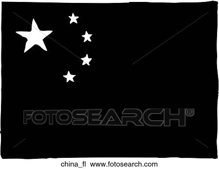 China Flag View Large Clip Art Graphic Clipart - China Flag. Fotosearch