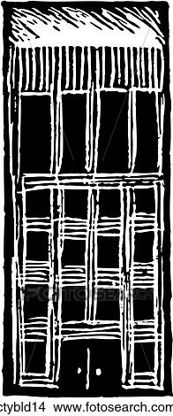 City Building 14 View Large Clip Art Graphic Clipart - City Building 14. Fotosearch