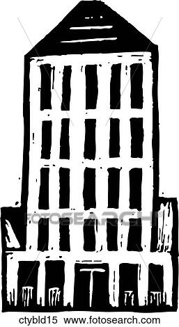 Clipart - City Building 15. Fotosearch