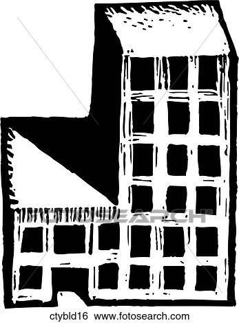 City Building 16 View Large Clip Art Graphic Clip Art - City Building 16. Fotosearch