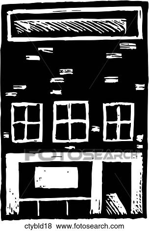 City Building 18 View Large Clip Art Graphic Clip Art - City Building 18. Fotosearch