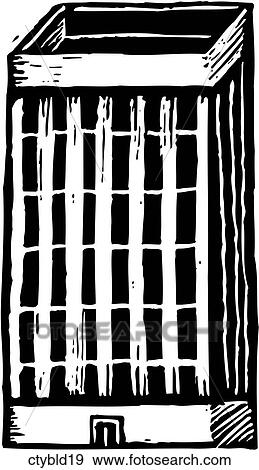 Clip Art - City Building 19. Fotosearch