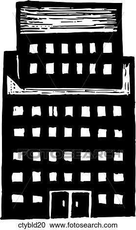 Clipart - City Building 20. Fotosearch