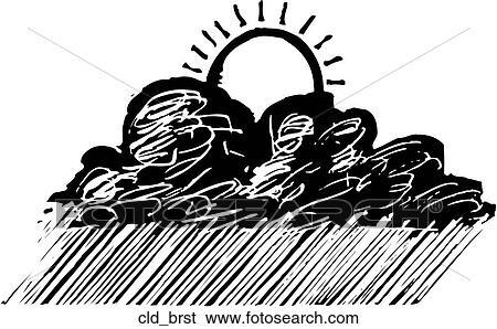 Cloud Burst View Large Clip Art Graphic Clip Art - Cloud Burst. Fotosearch