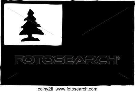 Colony 2 Flag View Large Clip Art Graphic Clipart - Colony 2 Flag. Fotosearch