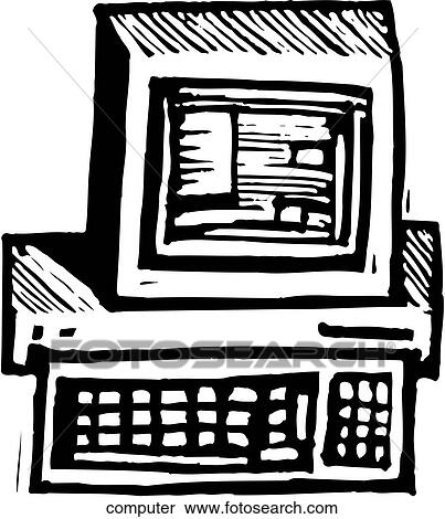 Clipart - Computer. Fotosearch