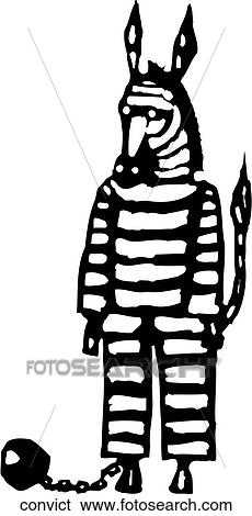 Convict View Large Clip Art Graphic Clip Art - Convict. Fotosearch