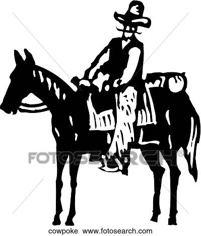 Cowpoke View Large Clip Art Graphic Clipart - Cowpoke. Fotosearch
