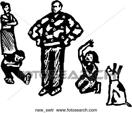Clipart - Dad's New Sweater. Fotosearch