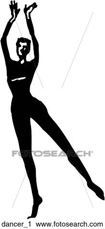 Dancer 1 View Large Clip Art Graphic Clipart - Dancer 1. Fotosearch