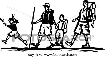 Clipart - Day Hike. Fotosearch