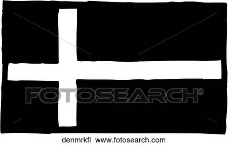 Denmark Flag View Large Clip Art Graphic Clipart - Denmark Flag. Fotosearch
