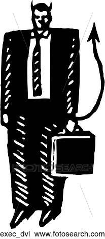 Clipart - Devil Exec. Fotosearch