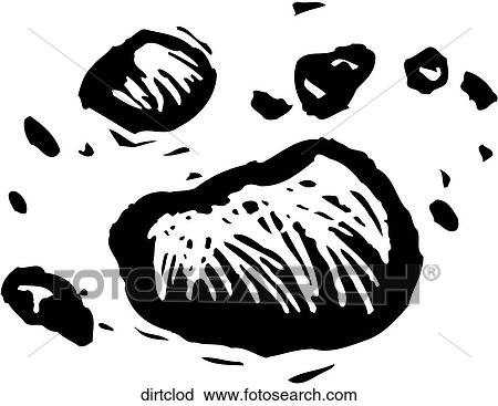 Clipart - Dirt Clods. Fotosearch