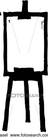 Clipart - Easel. Fotosearch