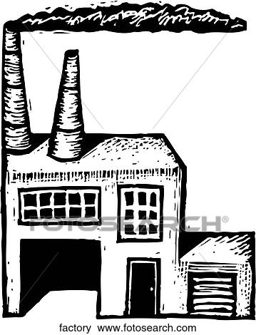 Clip Art - Factory. Fotosearch