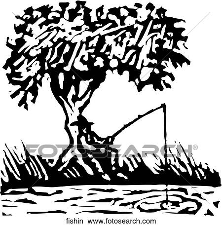 Fishin' View Large Clip Art Graphic Clipart - Fishin'. Fotosearch
