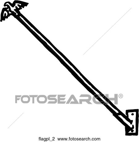 Flag Pole 2 View Large Clip Art Graphic Clipart - Flag Pole 2. Fotosearch