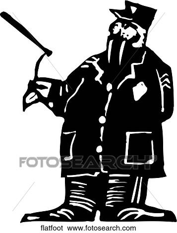 Flatfoot View Large Clip Art Graphic Clip Art - Flatfoot. Fotosearch