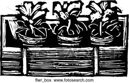 Clip Art - Flower Box. Fotosearch