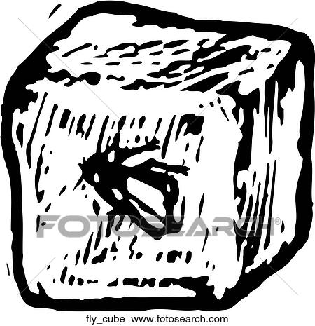 Fly Cube View Large Clip Art Graphic Clipart - Fly Cube. Fotosearch