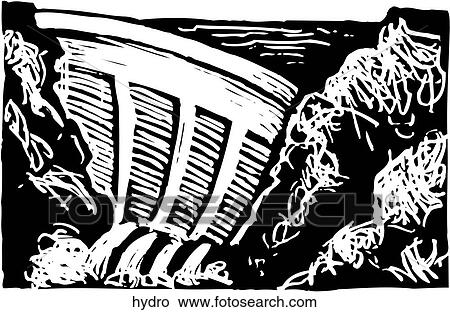 Clipart - Hydroelectricity. Fotosearch