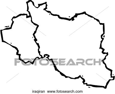 Clipart - Iraq/Iran. Fotosearch