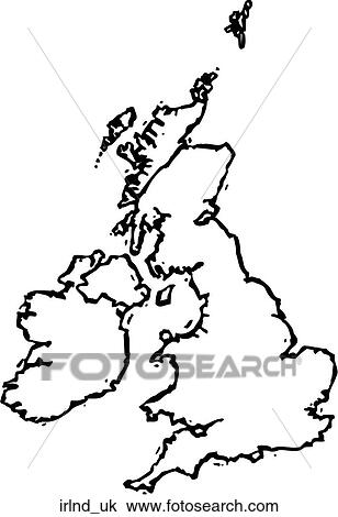 Ireland/UK View Large Clip Art Graphic Clipart - Ireland/UK. Fotosearch