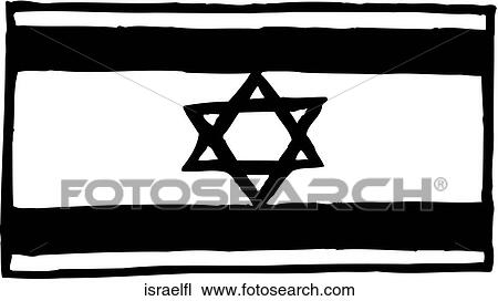 Clipart - Israel Flag. Fotosearch