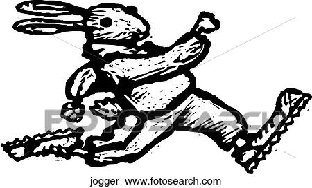 Clipart - Jogger. Fotosearch