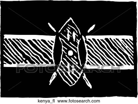 Clipart - Kenya Flag. Fotosearch