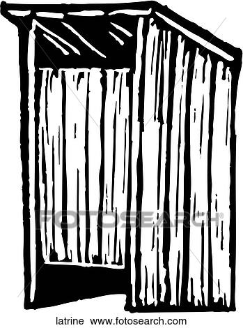 Latrine View Large Clip Art Graphic Clipart - Latrine. Fotosearch