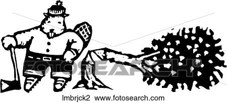 Lumberjack 2 View Large Clip Art Graphic Clipart - Lumberjack 2. Fotosearch