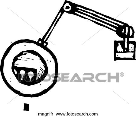Clipart - Magnifier. Fotosearch