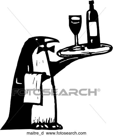 Clipart - Maitre d'. Fotosearch