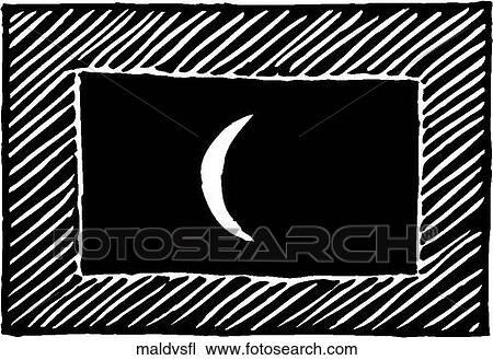 Clipart - Maldives Flag. Fotosearch