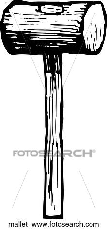 Mallet View Large Clip Art Graphic Clip Art - Mallet. Fotosearch