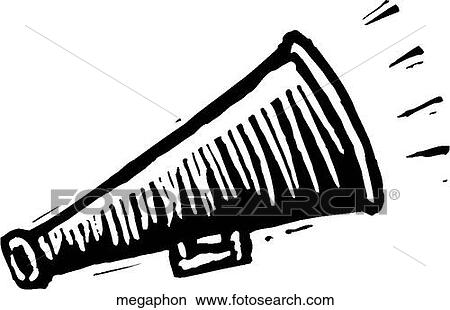 Megaphone View Large Clip Art Graphic Clipart - Megaphone. Fotosearch