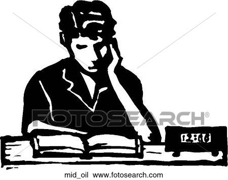 Clipart - Midnight Oil. Fotosearch