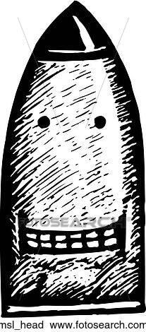 Clipart - Missile Head. Fotosearch