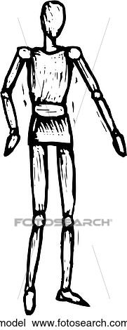 Model View Large Clip Art Graphic Clipart - Model. Fotosearch