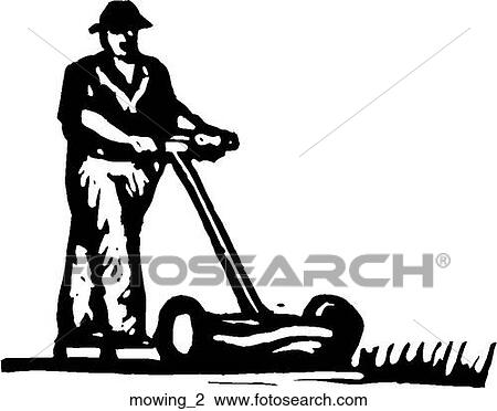 Clipart - Mowing 2. Fotosearch