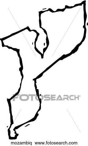 Mozambique View Large Clip Art Graphic Clipart - Mozambique. Fotosearch