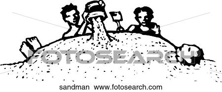 Clipart - Mr Sandman. Fotosearch