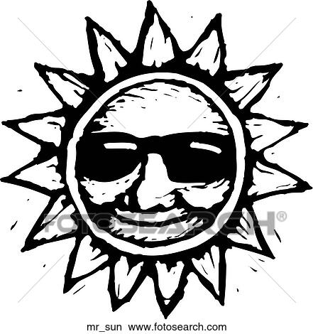 Clipart - Mr Sun. Fotosearch