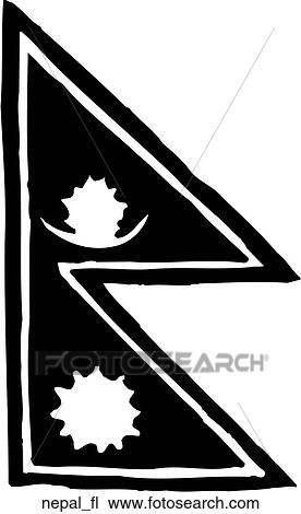 Nepal Flag Clipart | nepal_fl | Fotosearch